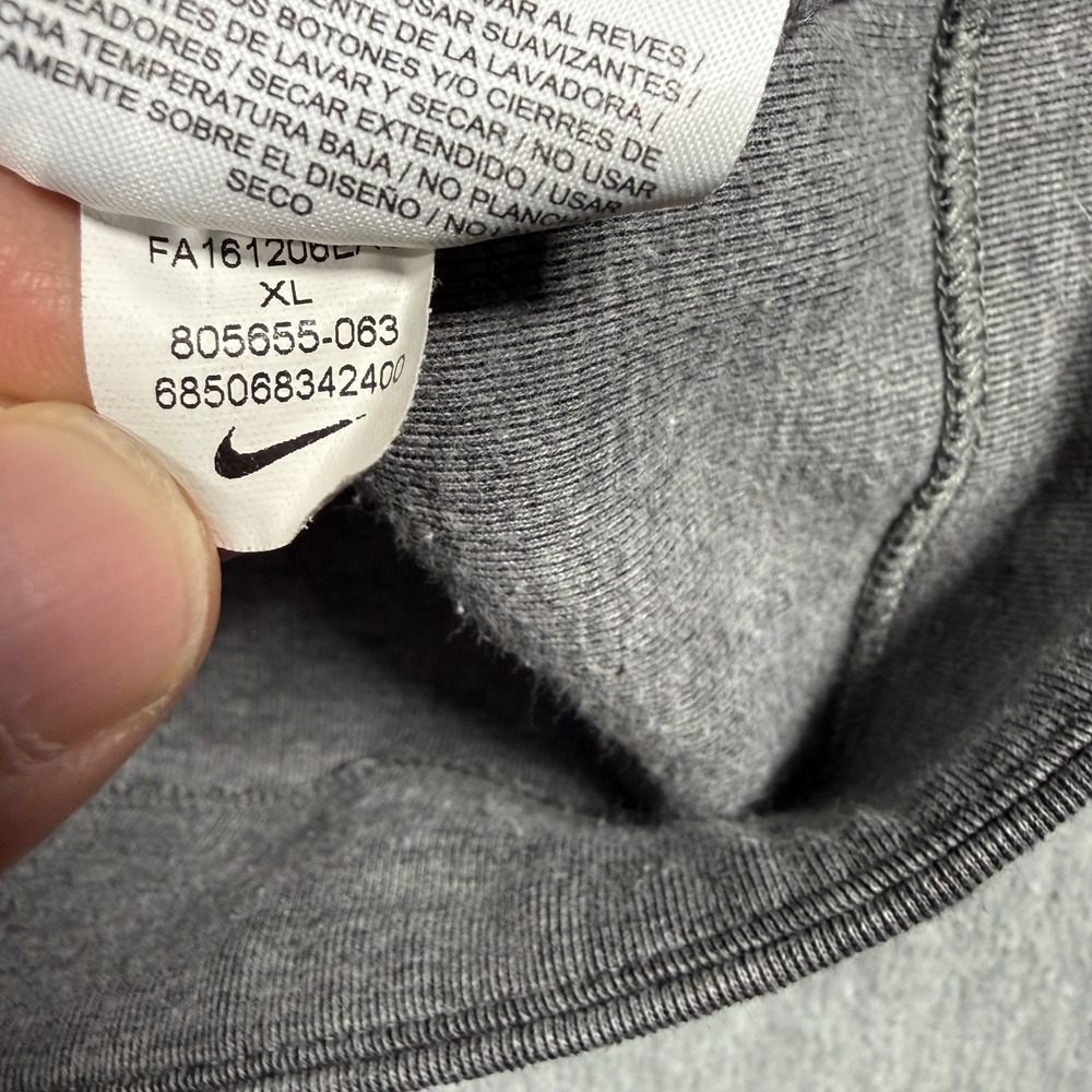 Nike Tech Fleece Dynamic Reveal Hoodie Women XL Gray Tech Fleece 1/2 Zip Pullove - Picture 6 of 9